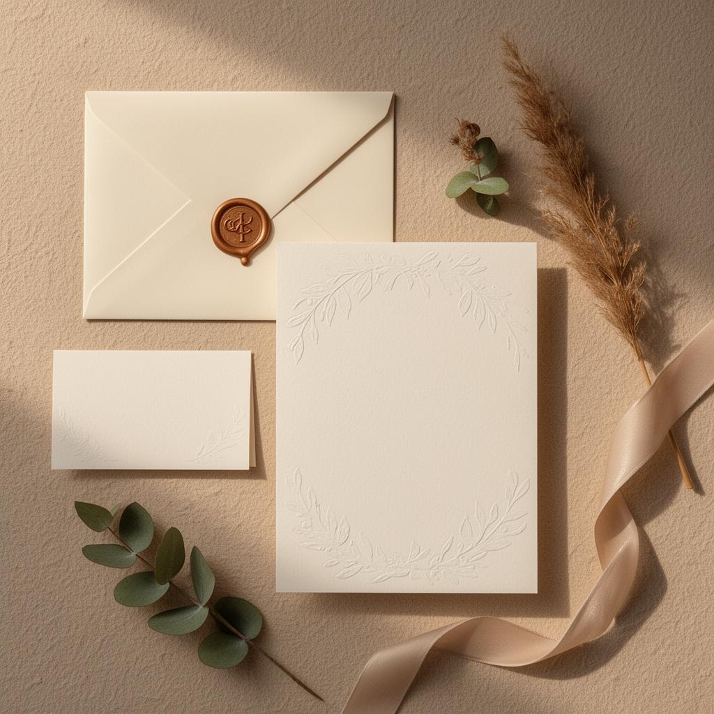 Invitaciones de boda premium y papelería personalizada